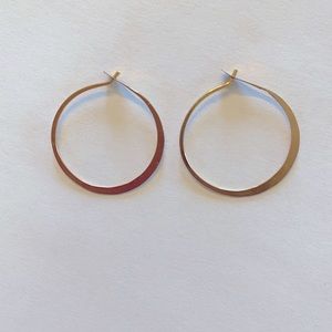 Small Hand Forged Gold Hoops-from Sundance Catalog